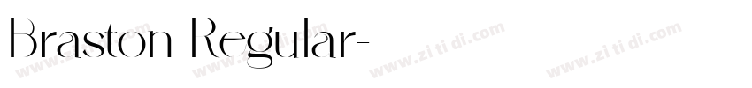 Braston Regular字体转换